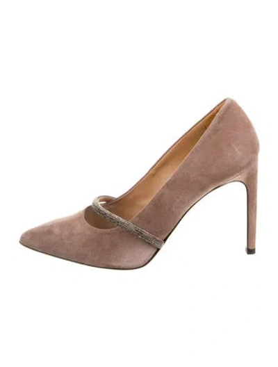 Pre-owned Eleventy Leather Sandals In Pink