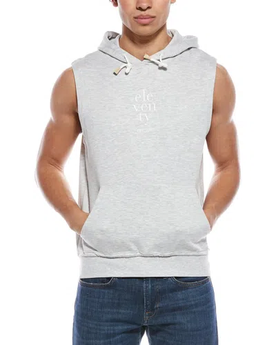 Eleventy Leisurewear Hooded Gilet In Gray