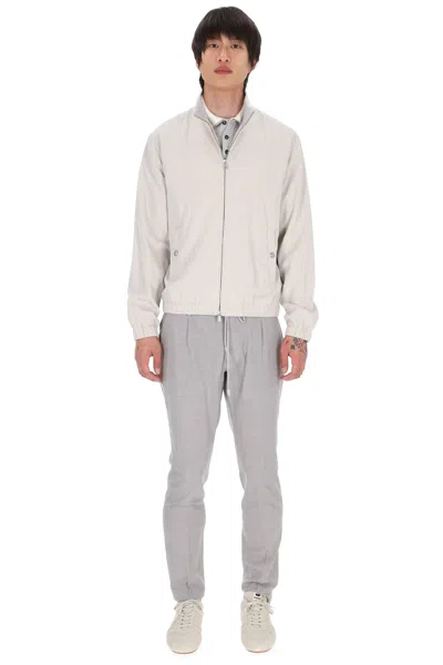 Eleventy Light And Natural Mini Coat For Men - P26 Season In White