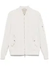 Eleventy Light Beige Gabardine Bomber Jacket In Neutrals