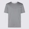 Eleventy Crew-neck Cotton T-shirt In Blue