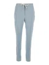 Eleventy Light Blue Drawstring Waist Pants