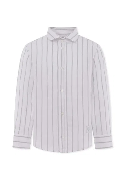 Eleventy Kids' Light Blue Shirt For Boy With Logo