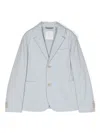 Eleventy Textured Single-breasted Blazer In Blue