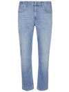 Eleventy Tailored Light Blue Denim Jeans With Classic Five-pocket Design In Blue