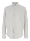 Eleventy Light Grey Cotton Shirt In Gray