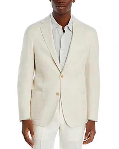 Eleventy Linen & Cotton Jersey Unstructured Slim Fit Sport Coat In 02 Sand