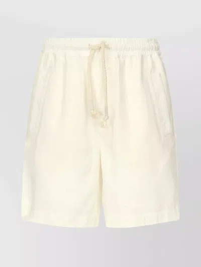 ELEVENTY LINEN BERMUDA SHORTS DRAWSTRINGS