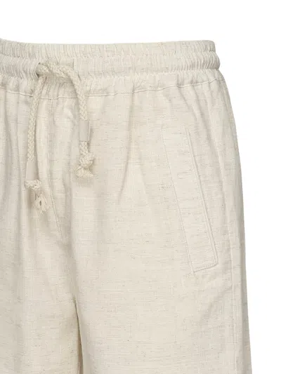 Eleventy Linen Bermuda Shorts In Sand