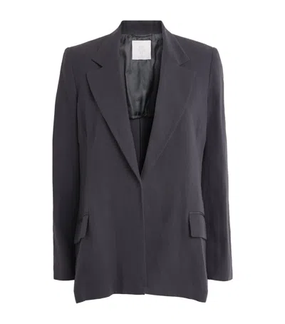Eleventy Linen Blazer In Gray
