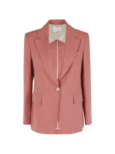 Eleventy Long Sleeve Jacket In Pink