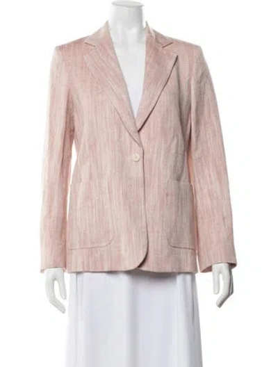 Pre-owned Eleventy Linen Blazer In Pink