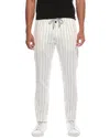 Eleventy Linen-blend Jogging Pant In White