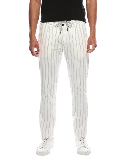 Eleventy Linen-blend Jogging Pant In White