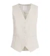 Eleventy Linen-blend Waistcoat