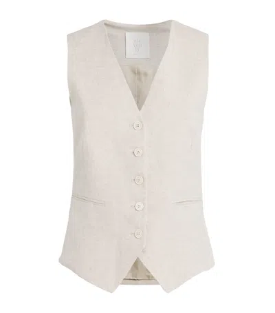 Eleventy Linen-blend Waistcoat