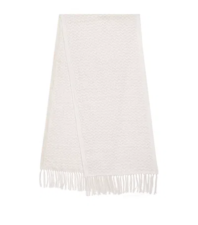 Eleventy Linen Chevron Scarf