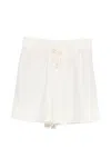 Eleventy Linen Drawstring Shorts In Neutral