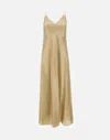 Eleventy Beige Long Dress With Thin Straps In Viscose Woman