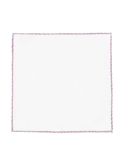 Eleventy Linen Handkerchief In White