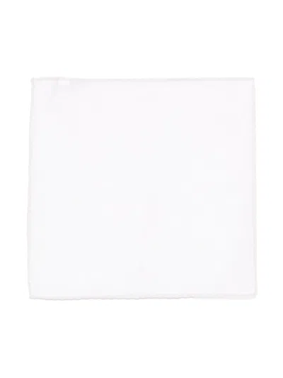 Eleventy Linen Handkerchief In White