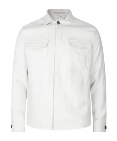 Eleventy Linen Jacket In White