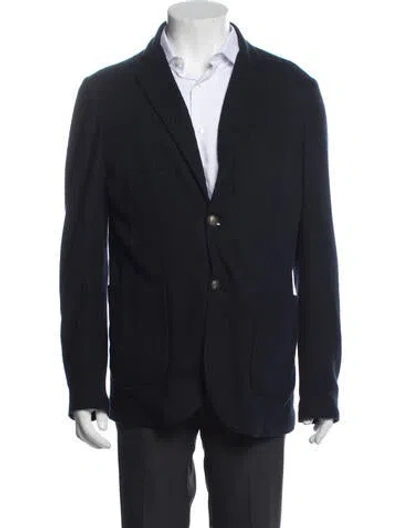 Pre-owned Eleventy Linen Jacket In Blue