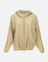 Eleventy Linen Jacket With Hood And Zip