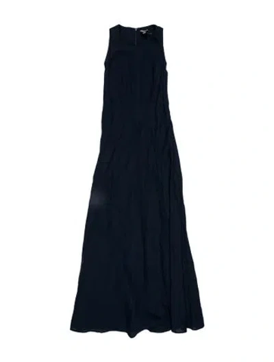 Pre-owned Eleventy Linen Long Dress W/ Tags In Blue