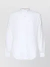 Eleventy Linen Mandarin Collar Shirt