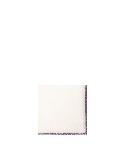 Eleventy Linen Scarf In Neutrals