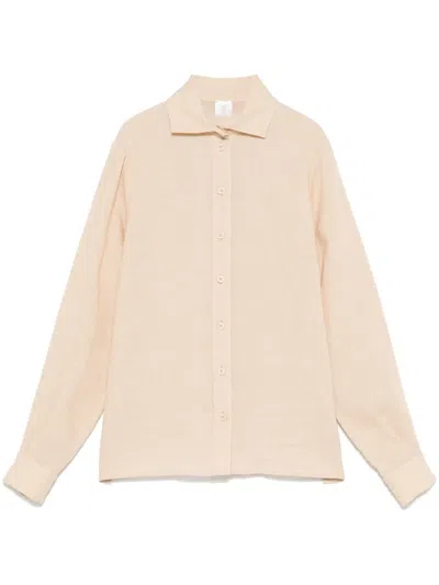 Eleventy Linen Shirt In Neutrals