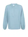 Eleventy V-neck Balloon-sleeve Blouse In Multi