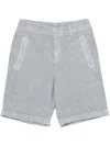 Eleventy Linen Shorts In Grey