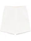 120% Lino Linen Shorts In Weiss