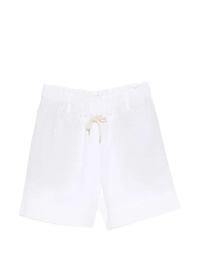 Eleventy Linen Tailored Shorts In White