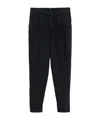 Eleventy Navy Blue Linen Trousers In Black