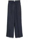 Eleventy Linen Trousers In Blue