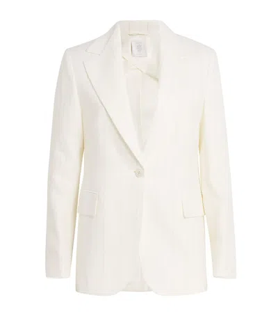 ELEVENTY LINEN-WOOL SINGLE-BUTTON BLAZER