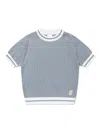 Eleventy Logo-appliqué Jumper In Blue