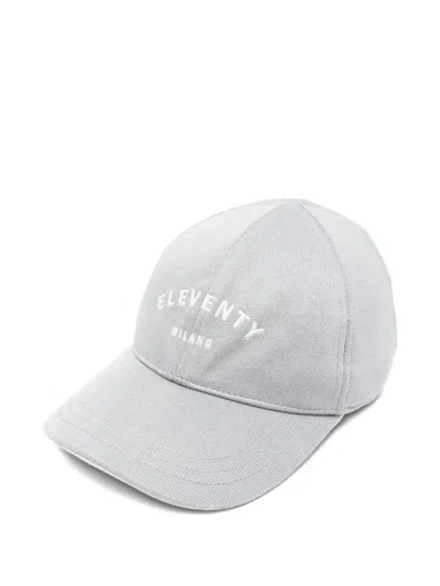 Eleventy Logo Baseball Cap In Blue