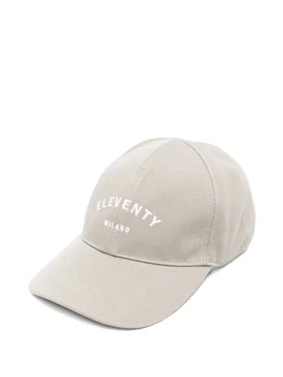 Eleventy Logo Baseball Cap In Neutral