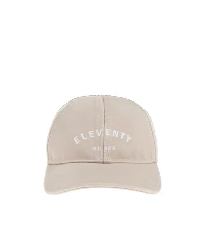 Eleventy Logo Embroidered Baseball Cap In Neutral