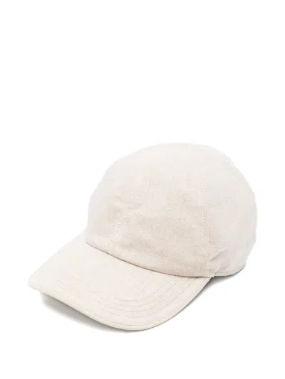 Eleventy Logo-embroidered Baseball Cap In Neutral