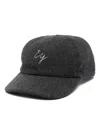 Eleventy Logo-embroidered Cap In Grey