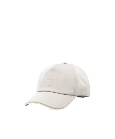 Eleventy Logo-embroidered Cap In White