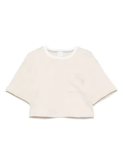 Eleventy Kids' Logo-embroidered Sweater In Neutrals