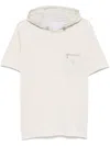 Eleventy T-shirt Mit Logo-stickerei In Nude