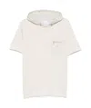 Eleventy T-shirt Mit Logo-stickerei In White