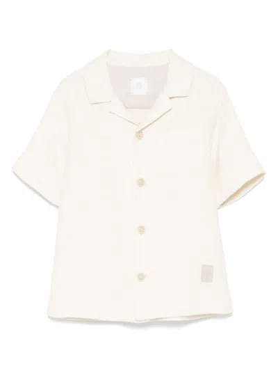 Eleventy Hemd Mit Logo-patch In Nude